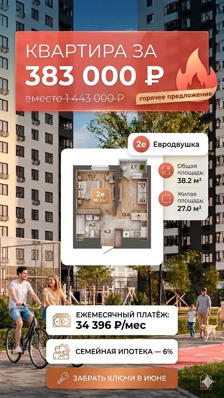Еще один супер горячий вариант🔥2-евро на главной улице города с минимальным Первоначал...
