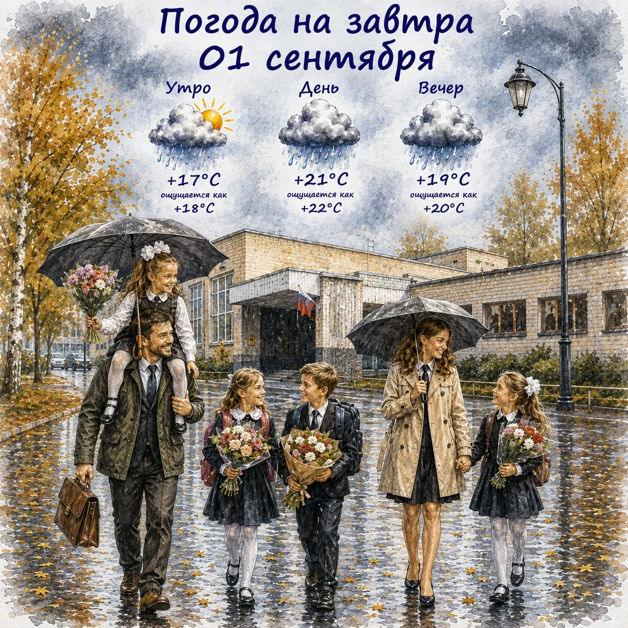 🌿 Как одеть ребёнка завтра, 1 сентября?