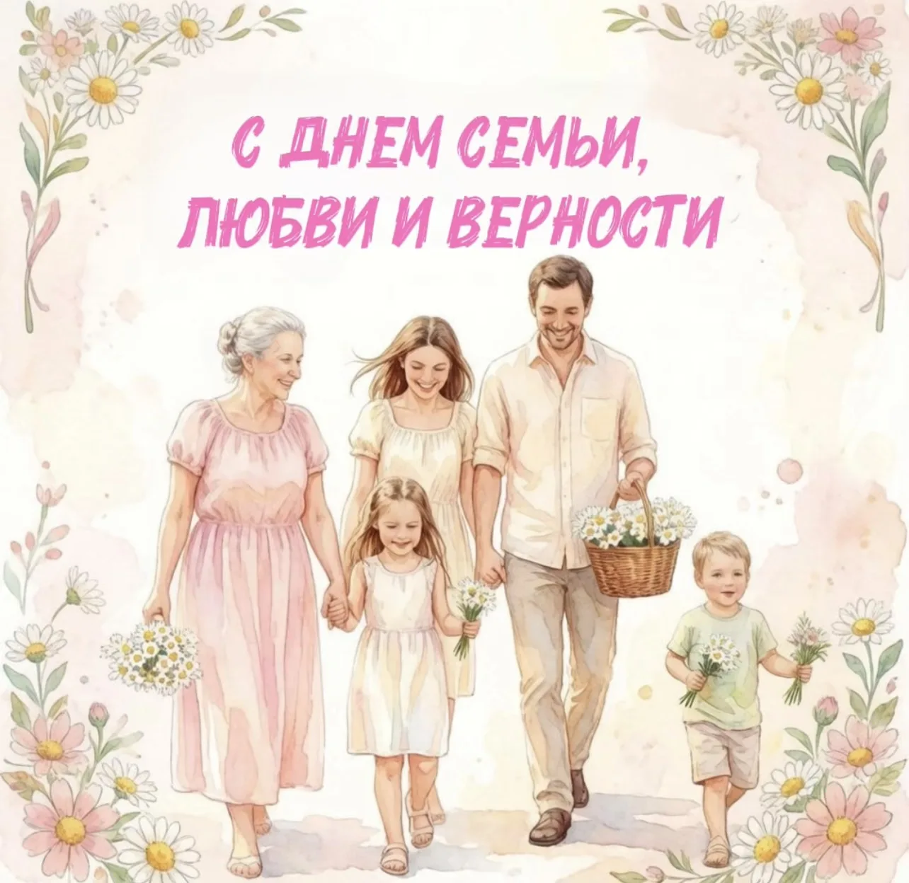🧑‍🧑‍🧒‍🧒Сегодня в России отмечается День семьи, любви и верности.