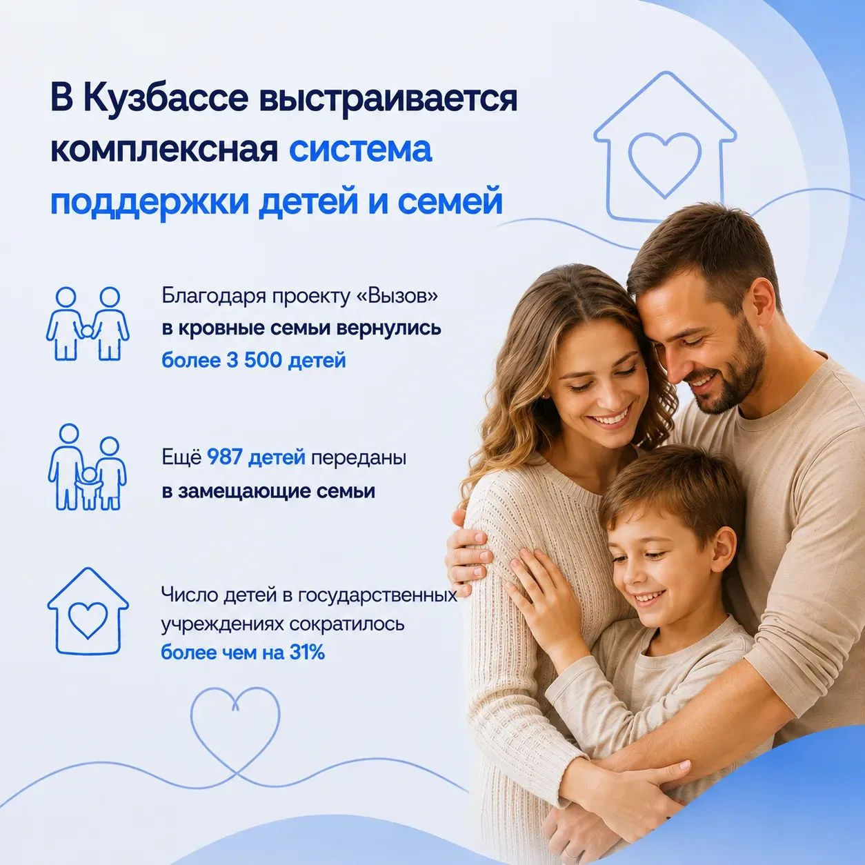 Мария Львова-Белова: в Кузбассе создают систему, где каждый ребёнок может расти в семье...