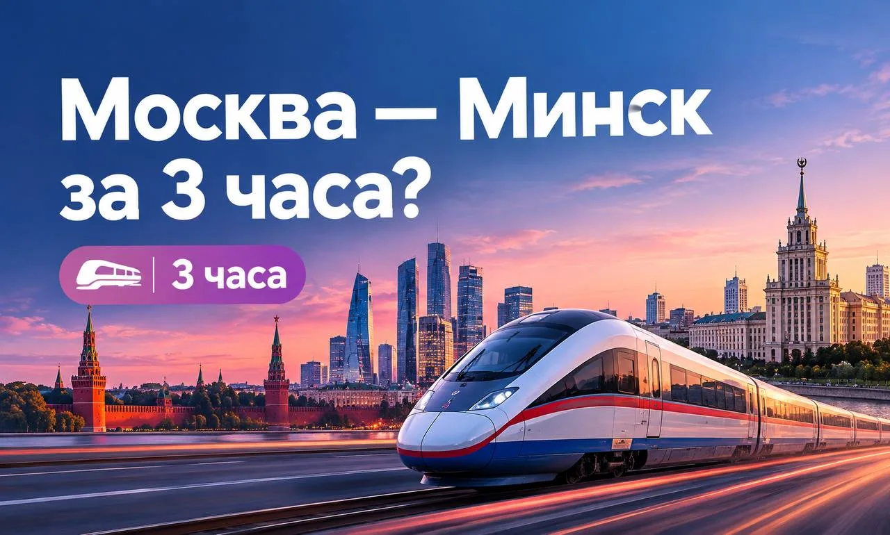🚄Москва — Минск за 3 часа?