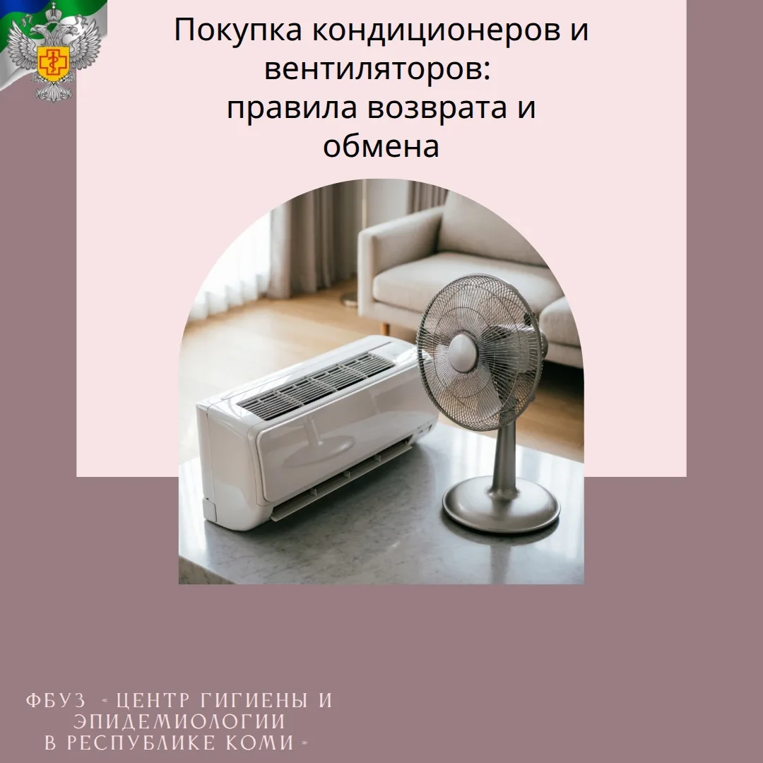 Покупка кондиционеров и вентиляторов: правила возврата и обмена