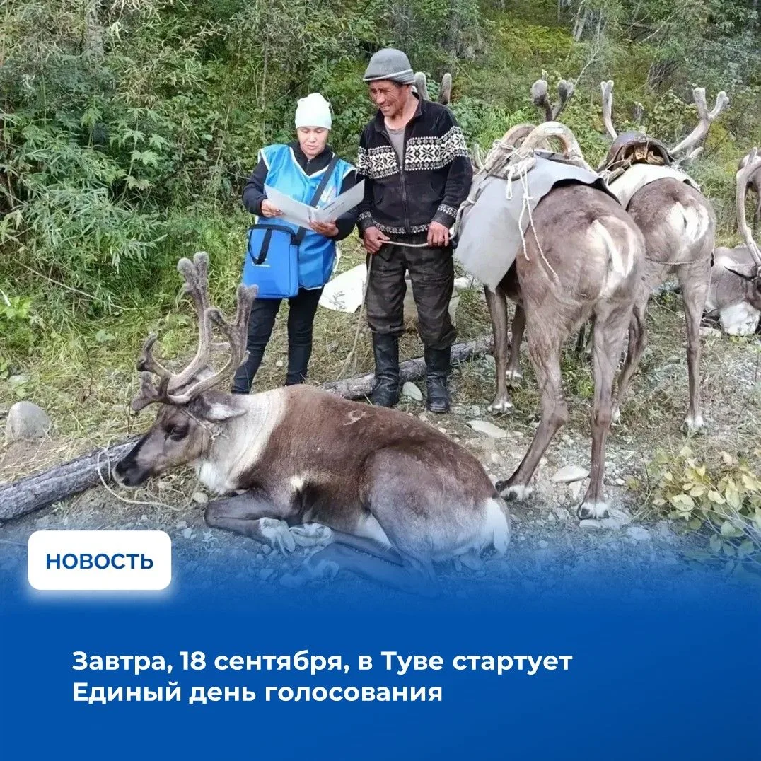 ⚡️18, 19 и 20 сентября в Туве состоится единый день голосования. Всего в этот день в ре...
