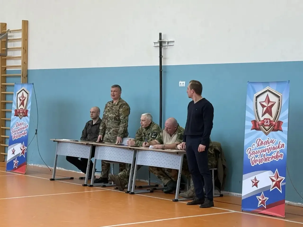 🪖 Конкурс «А ну‑ка, парни!» — готовимся к 23 Февраля! 🪖  В нашем лицее проходит традиционный конкурс