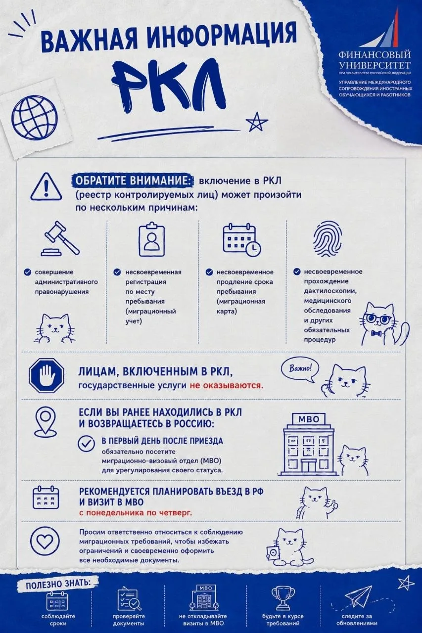 Важная информация для иностранных студентов!
