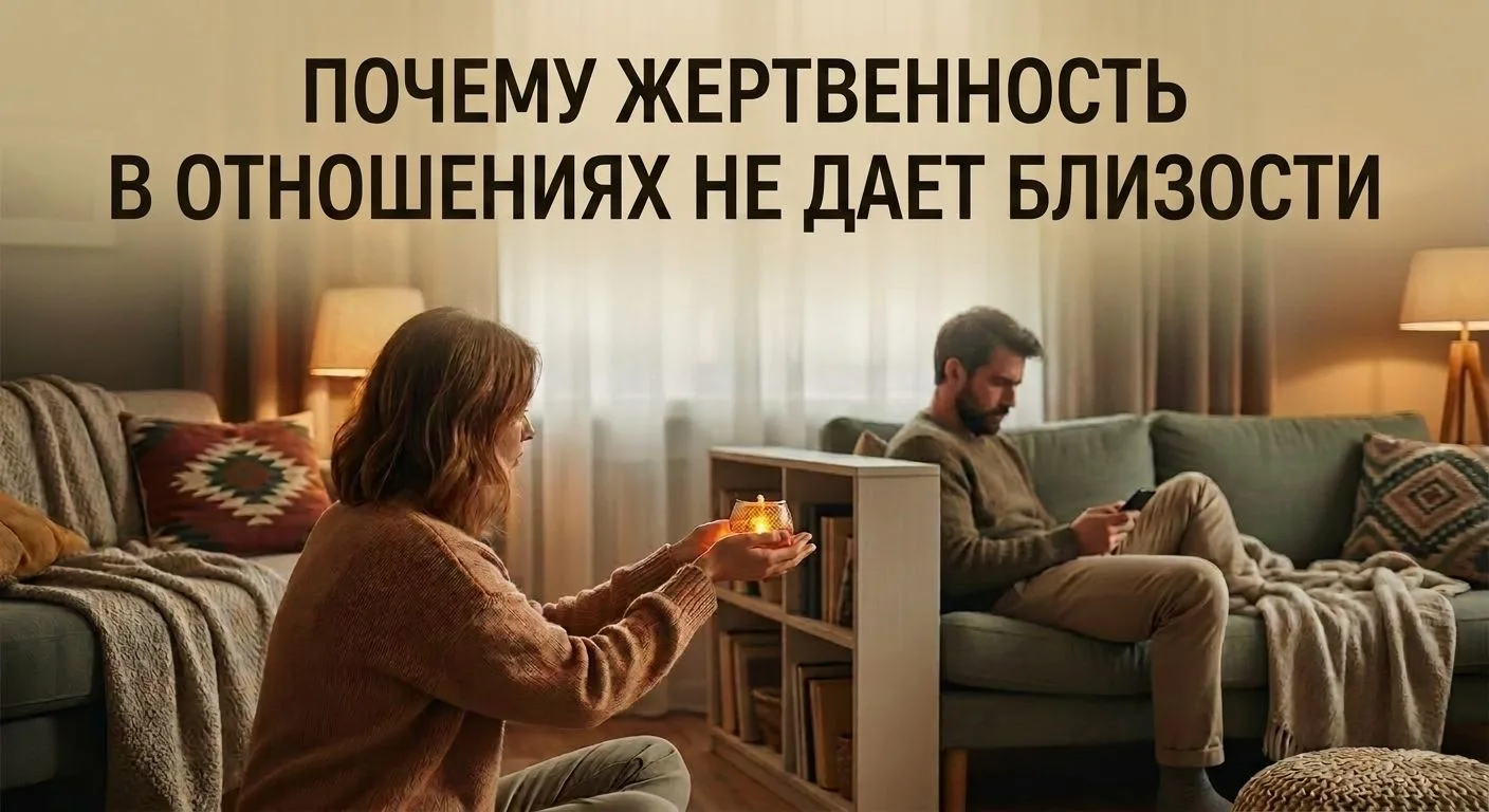 «Я для него всё, а он…» — почему жертвенность не дает близости