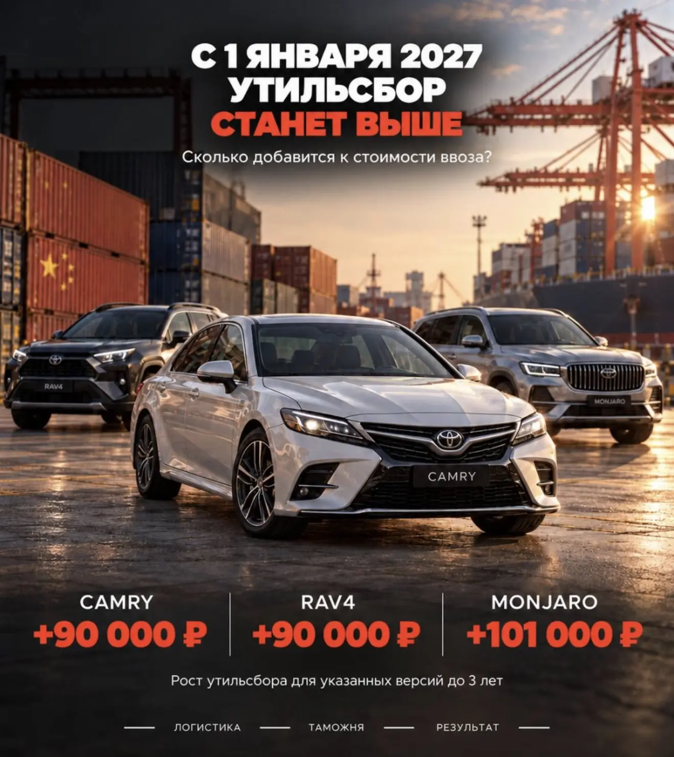 🚗 Планируете привезти машину в 2027 году? Вот что изменится в расходах.