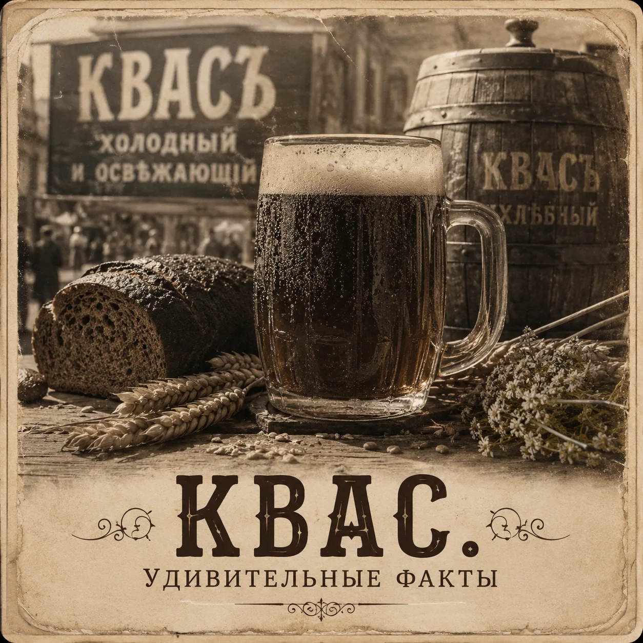 Как готовили квас хозяйки в дореволюционной России
