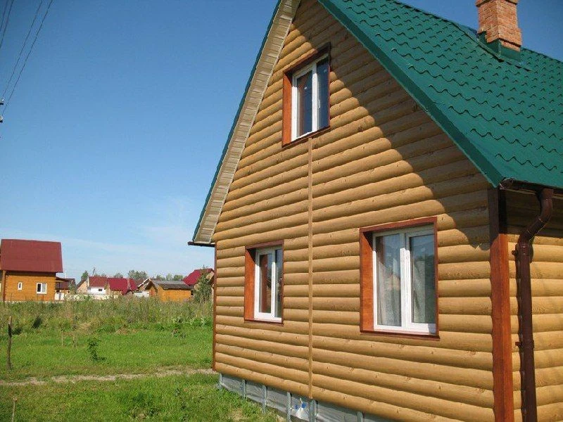 #сайдингбревно в цвете #SAорех #декоративныйпрофильпокров в цвете #RAL6005 #стандартные...