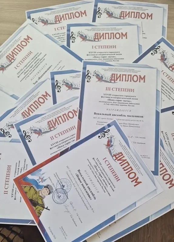 🏆Поздравляем с успешным выступлением на XXVIII открытом городском фестивале патриотиче...