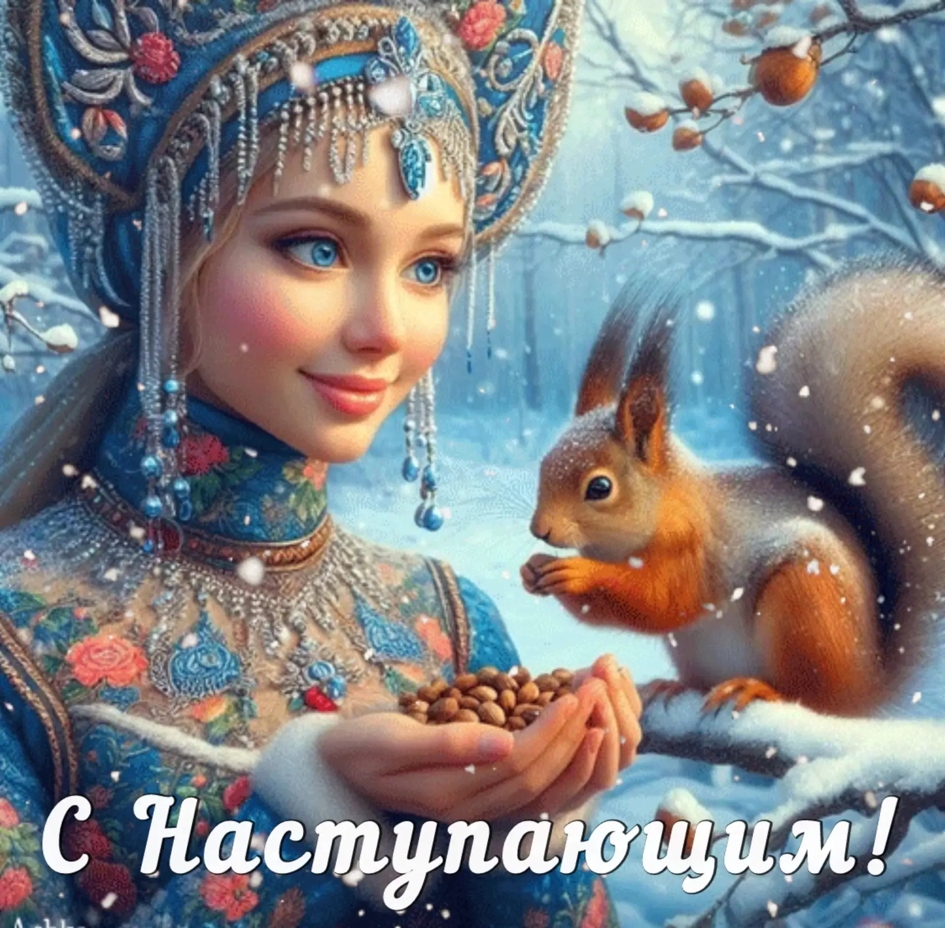 Пусть наступающий Новый год будет ласковым,  добрым и светлым! Пусть исполняются надежд...