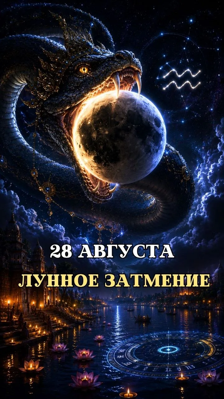 🌑 ГЛУБОКОЕ ЧАСТНОЕ ЛУННОЕ ЗАТМЕНИЕ 28 АВГУСТА 2026 ГОДА