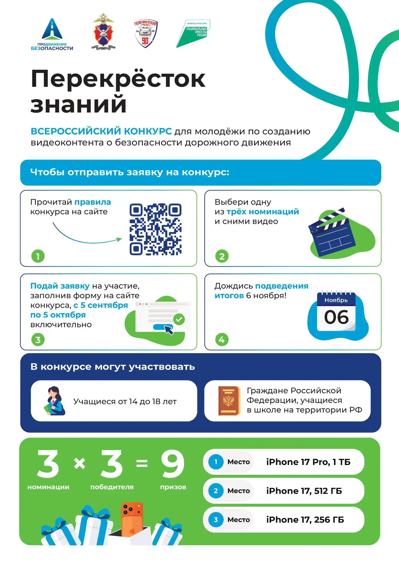 🚦 Всероссийский конкурс «Перекрёсток знаний»
