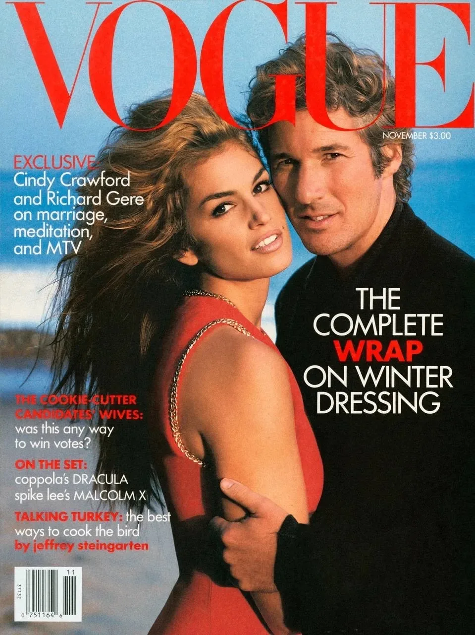 Помните фото Синди Кроуфорд и Ричарда Гира для Vogue в 1992 году? 🖤