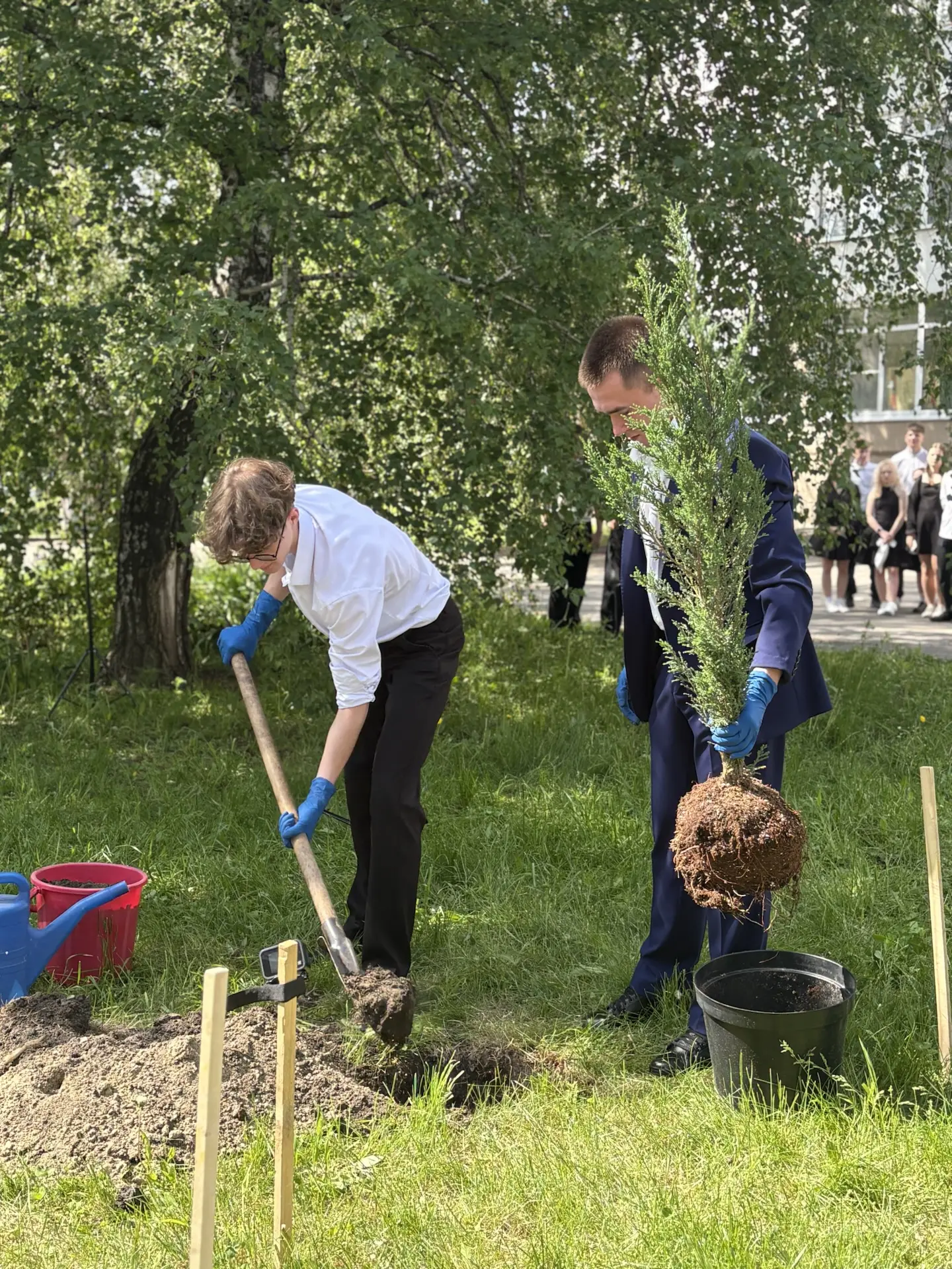 В нашей школе появилась «Аллея героев» 🌳  Недавно в нашей школе состоялось важное и трогательное соб