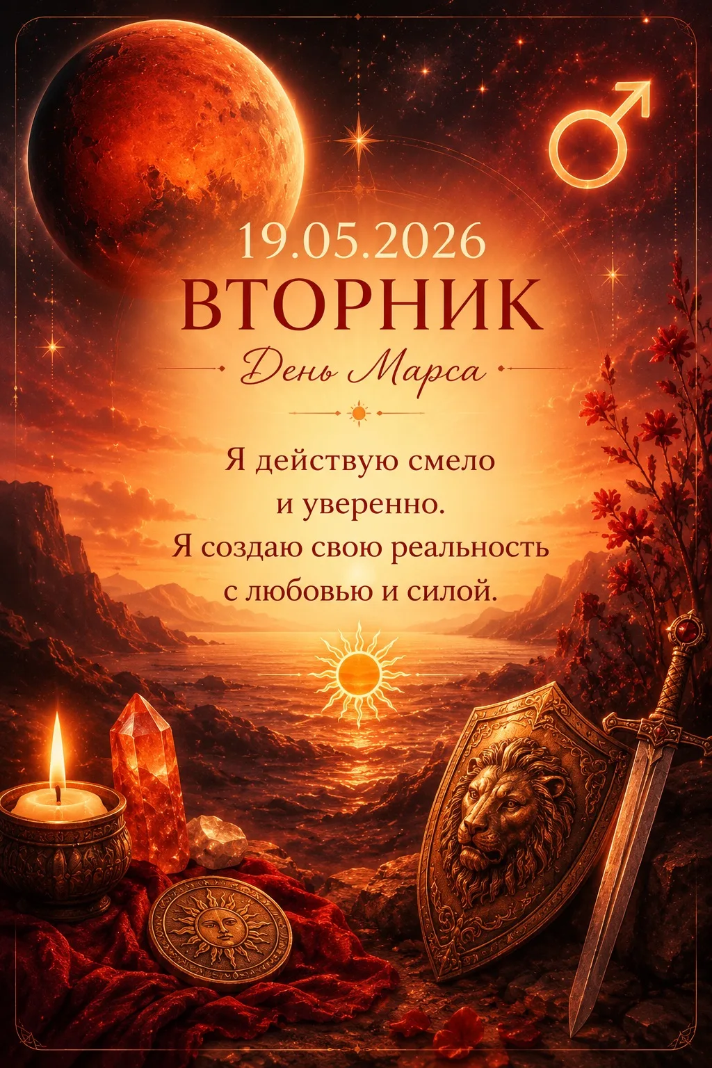 🌙 19 мая 2026 — Вторник, день Марса