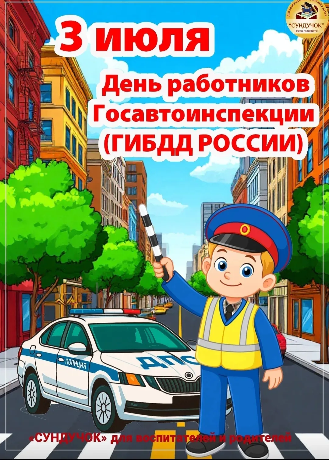 📢 Рубрика: «Безопасность — это важно!»
 3 июля, мы отмечали День ГИБДД России 🇷🇺. И хотя для наши