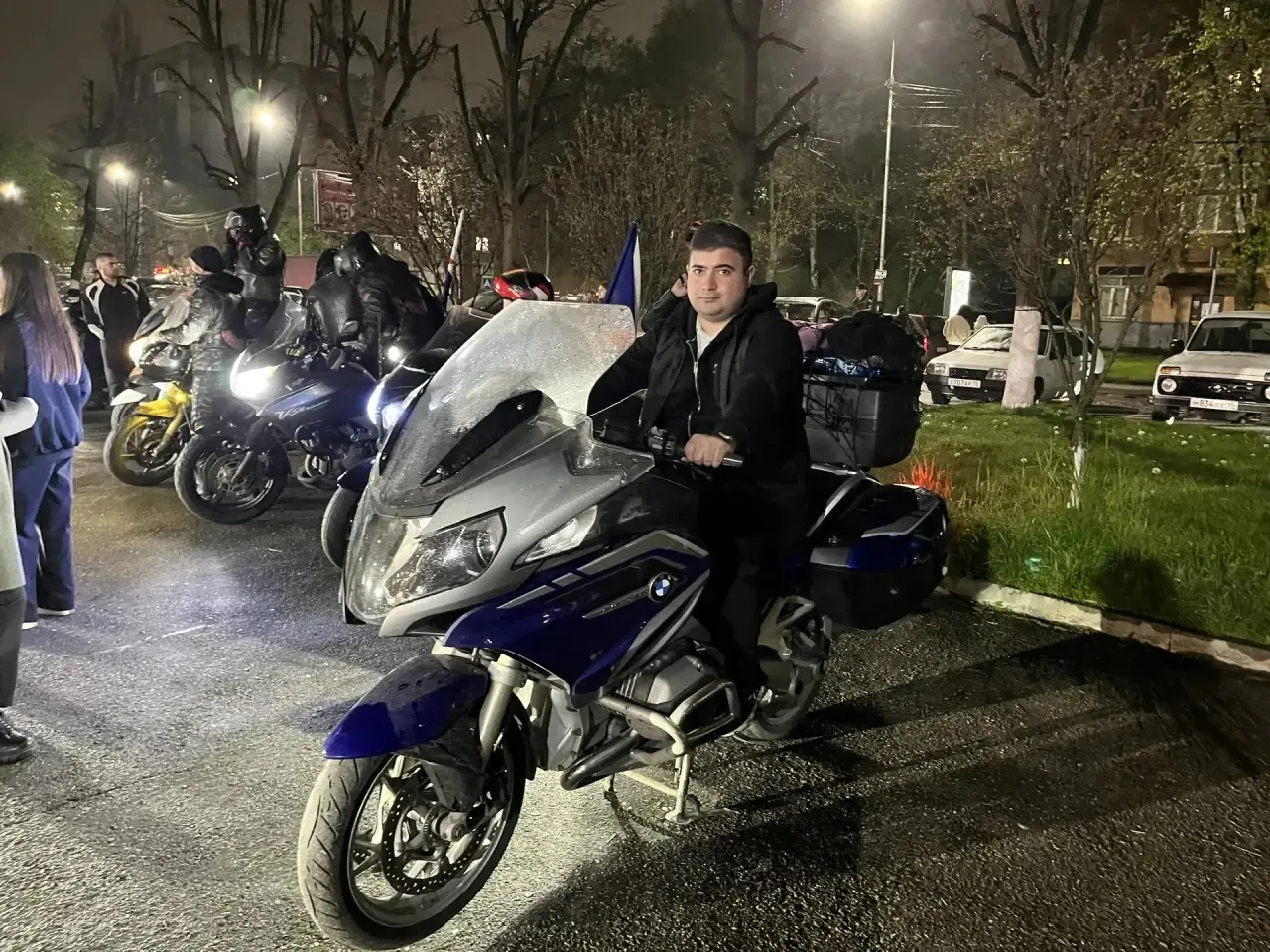🚴‍♂️ Встреча с мотоклубом "Ночные волки" в честь 81-летия Великой Победы! 🇷🇺