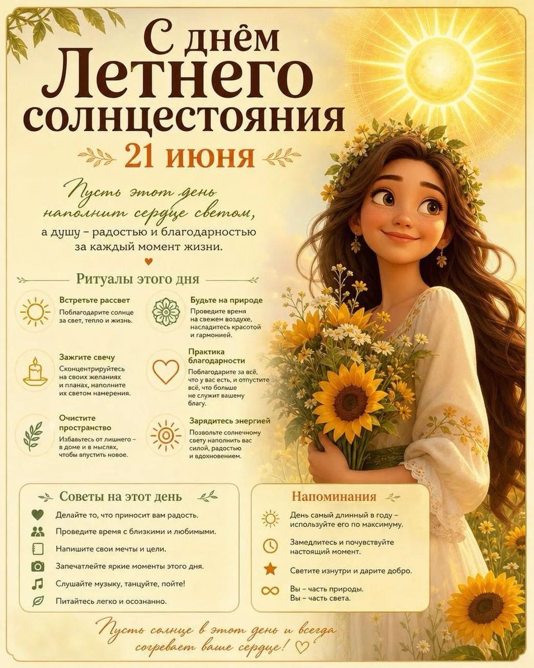 ✅21 июня в Северном полушарии произойдет летнее солнцестояние — астрономическое событие, знаменующее