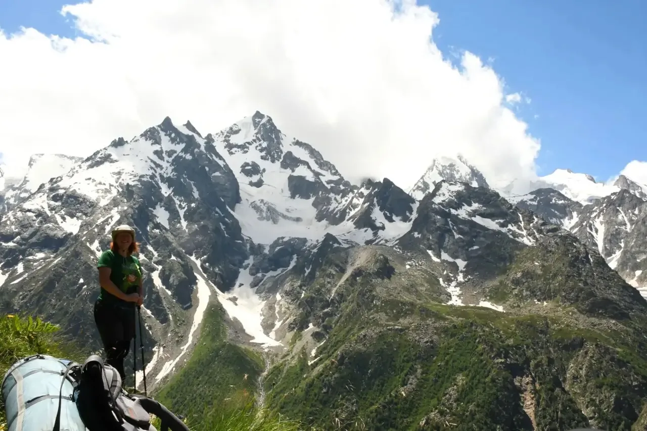 🏔️ Учитель нашей школы Кузьмина Наталья Борисовна вернулась из горного похода третьей ...