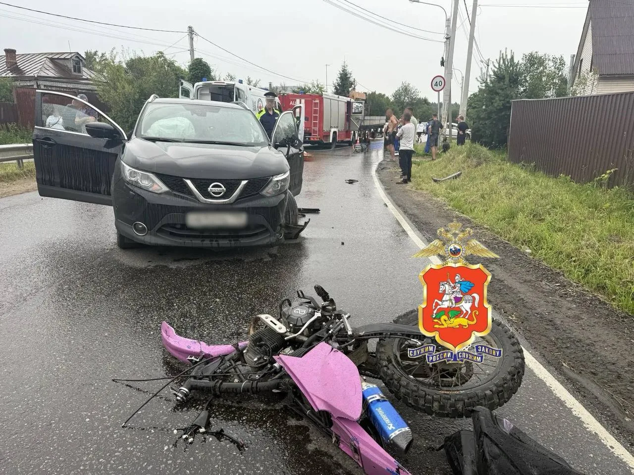 🏍 ДТП в Наро-Фоминске. Подросток на питбайке выехал на встречку и врезался в автомобиль