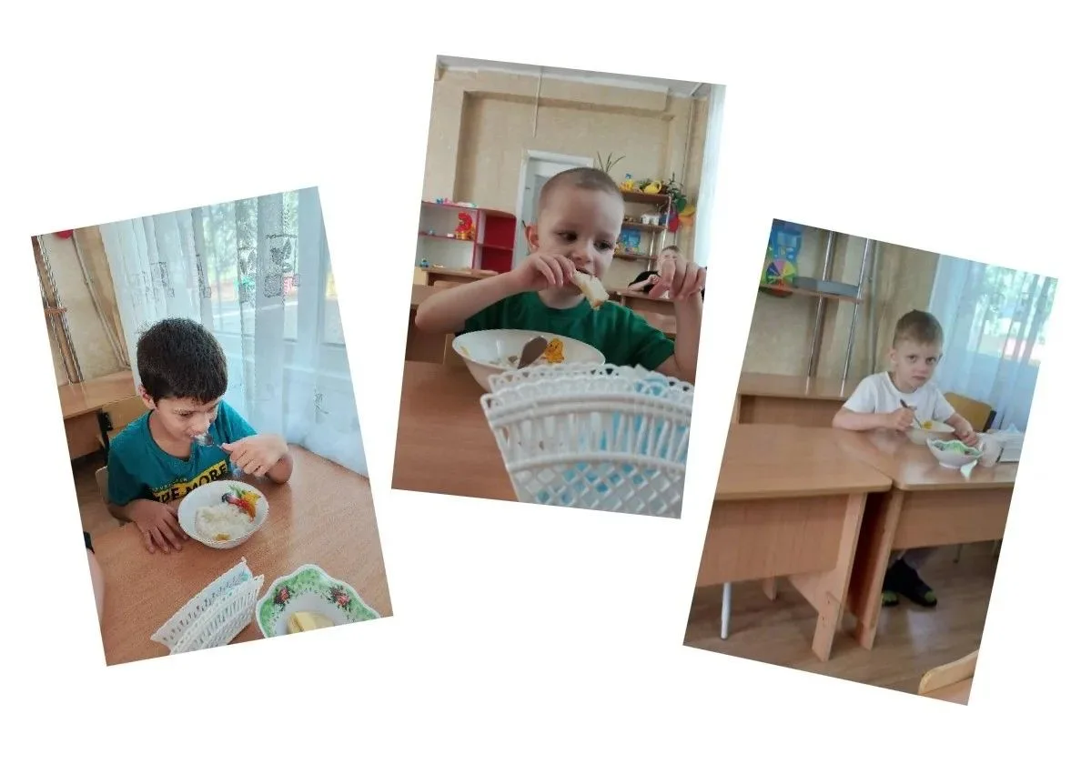 В компенсирующей группе "Светлячок" детям очень понравился вкусный и питательный завтрак, ведь это к
