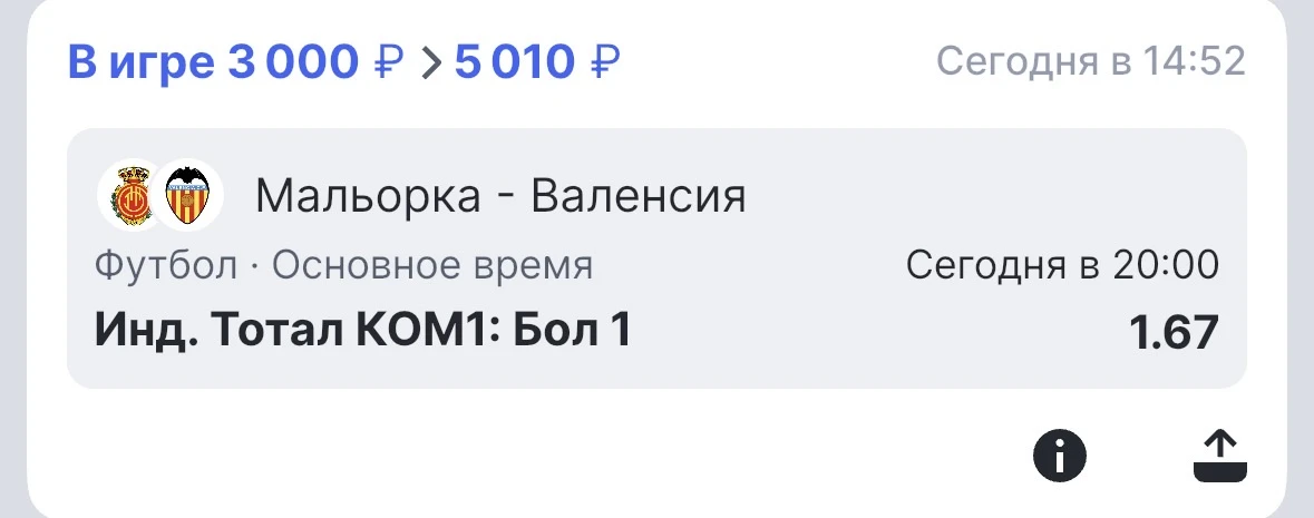🔹Доп прогноз по Линии