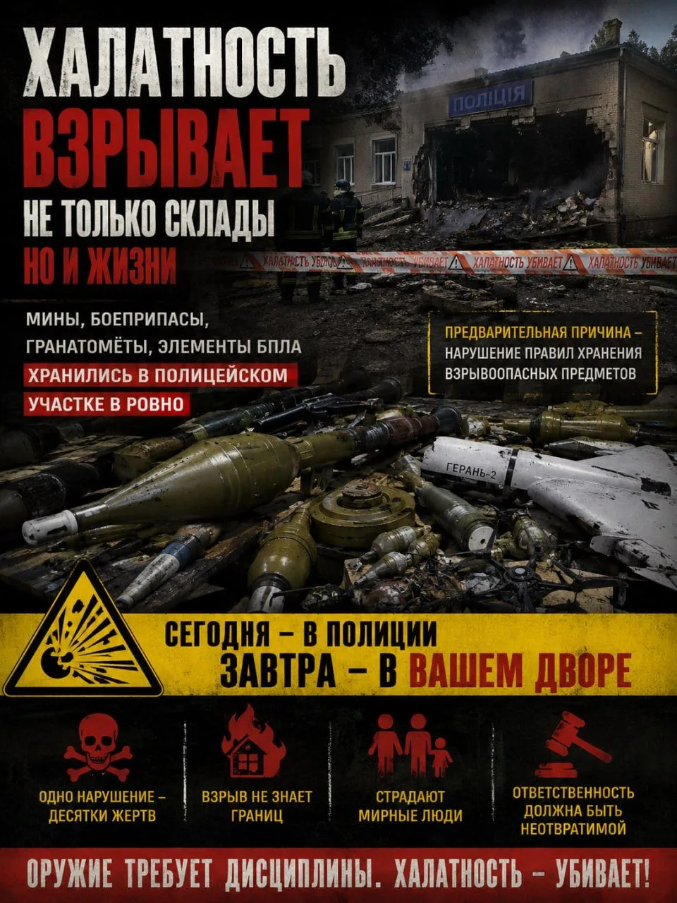 ❗️Взрыв в Ровно: что хранили в полиции?