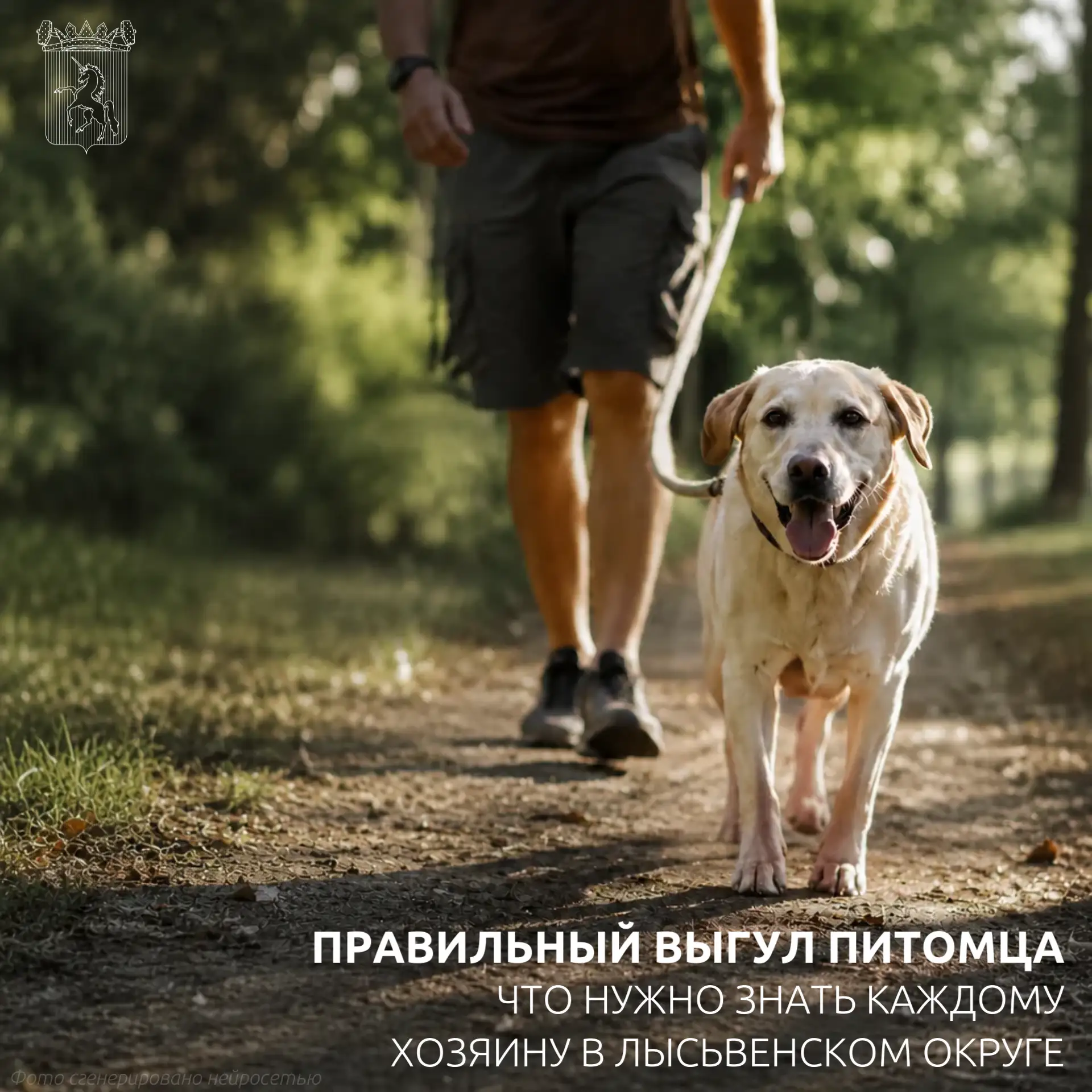 Друзья, любители домашних животных! Соблюдение простых правил выгула — это залог чистот...