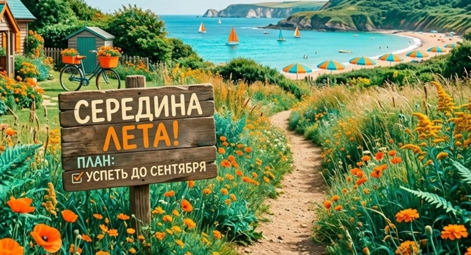 🗓 Середина лета! Пора составить мини-план на остаток каникул: что хочется успеть?

Например:
✅ сход