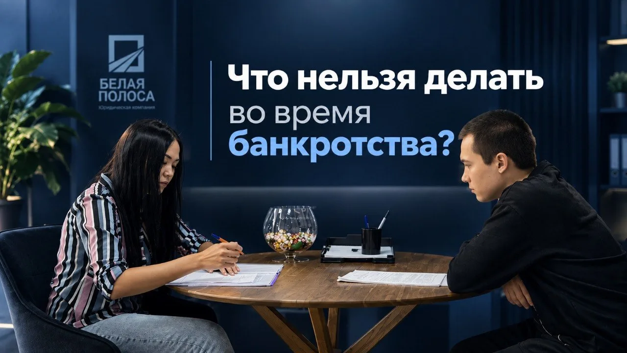 Что нельзя делать во время банкротства?🚫