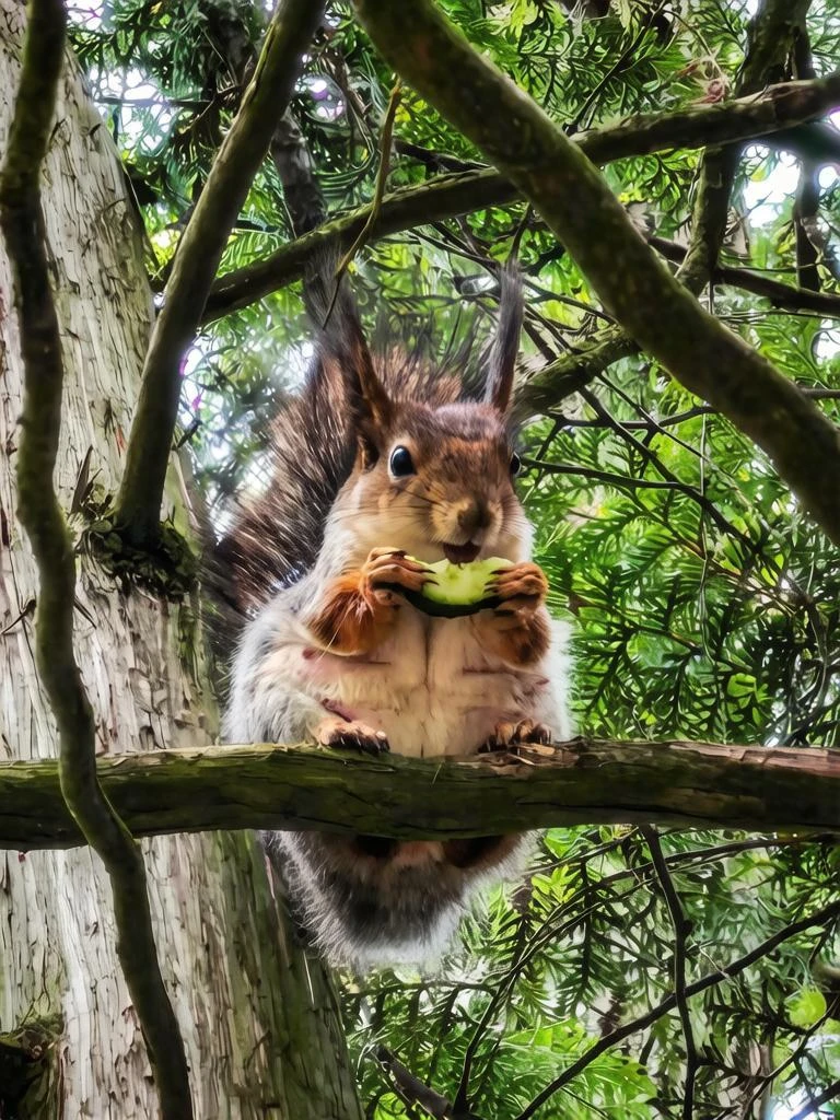 🐿️ Эта белочка заряжена на удачу и щедро делится ею со всеми.