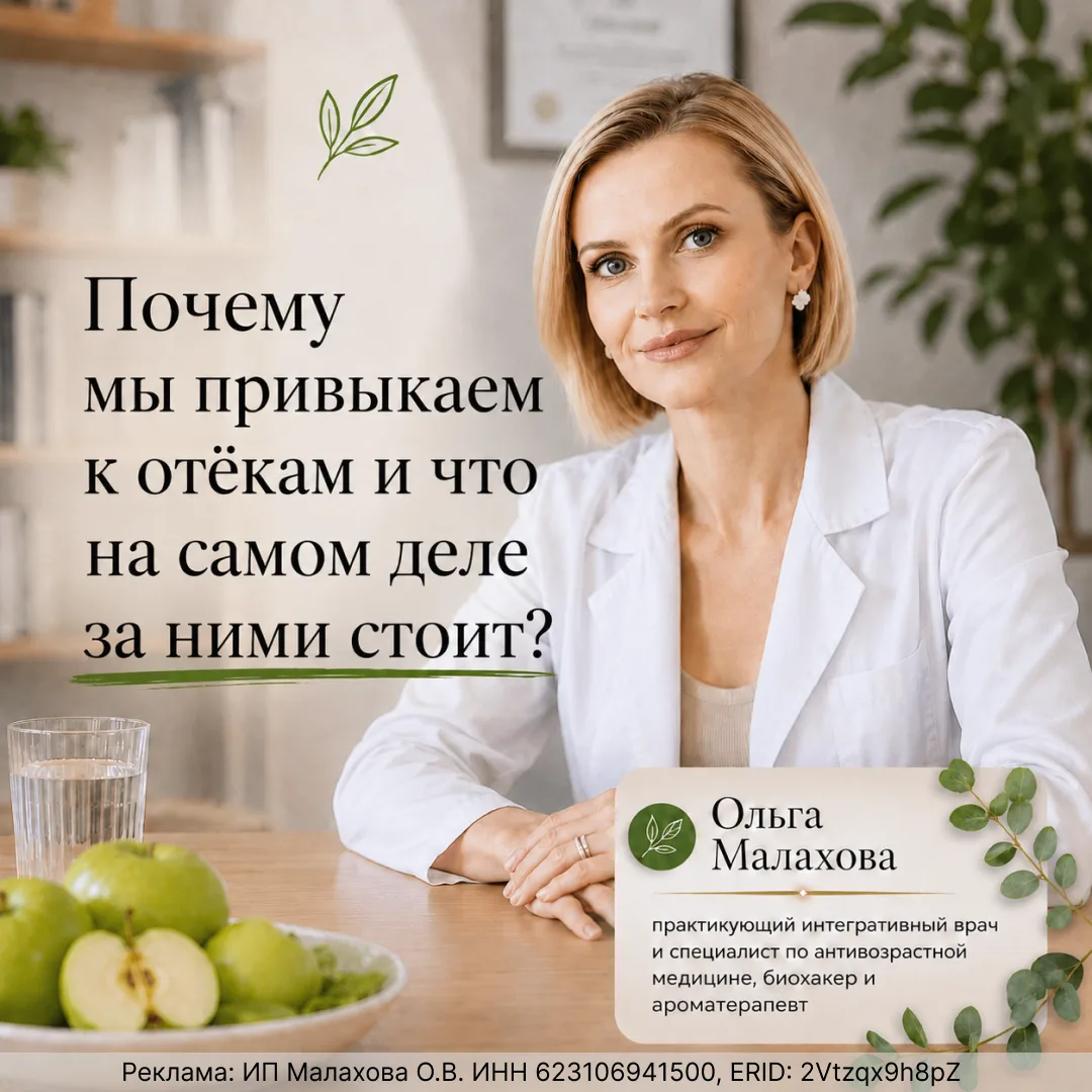 💧 Самое коварное в отёках - к ним быстро привыкаешь.

Кажется, что такое лицо по утрам - это уже но