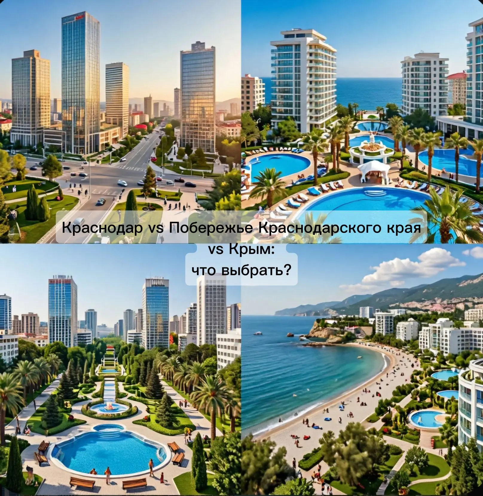 🗺️ Краснодар vs Побережье Краснодарского края vs Крым: что выбрать?