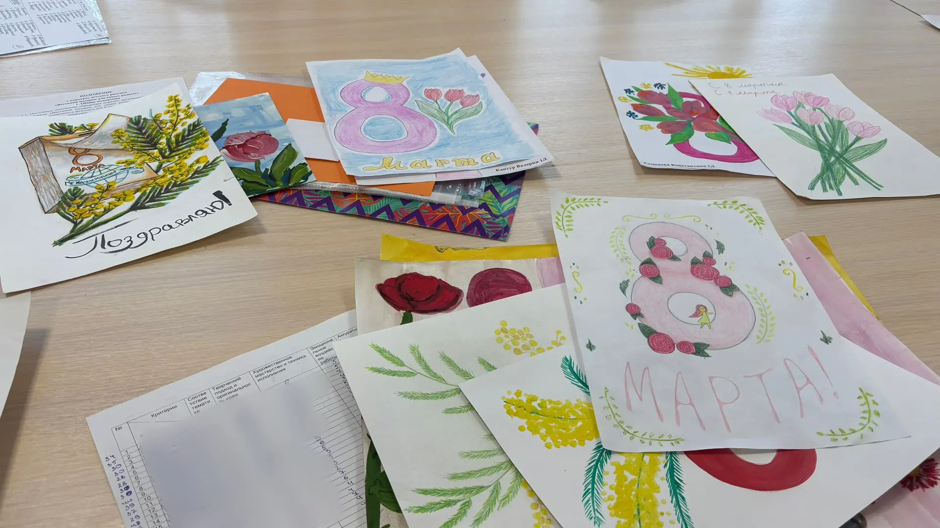 Весенний подарок для самых родных! 🌸  В преддверии Международного женского дня в нашей школе прошёл 