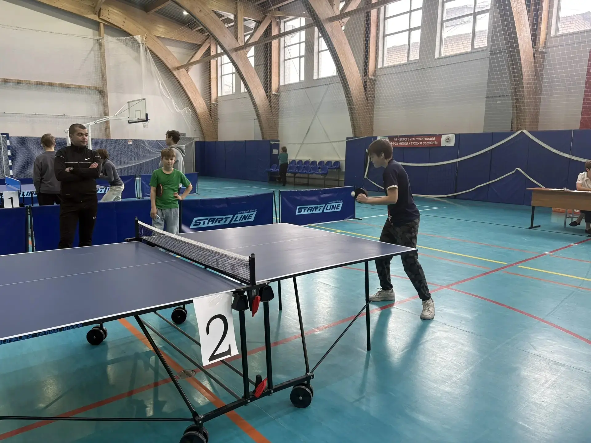 🏓9 апреля в спорткомплексе "Старт" состоялись соревнования по настольному теннису среди обучающихся 