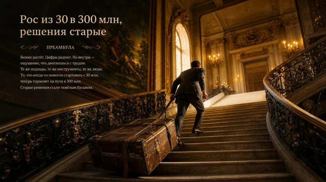 Компания выросла с 30 до 300 млн, а собственник принимает решения как на 30 млн