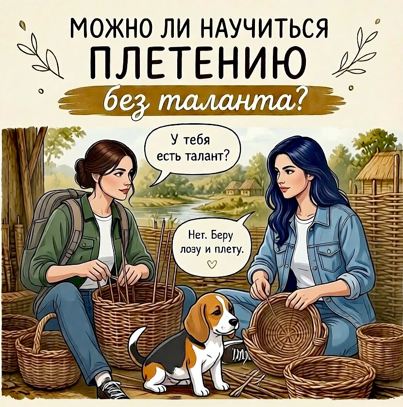 🌟 Можно ли научиться плетению из ивовых прутиков без таланта?