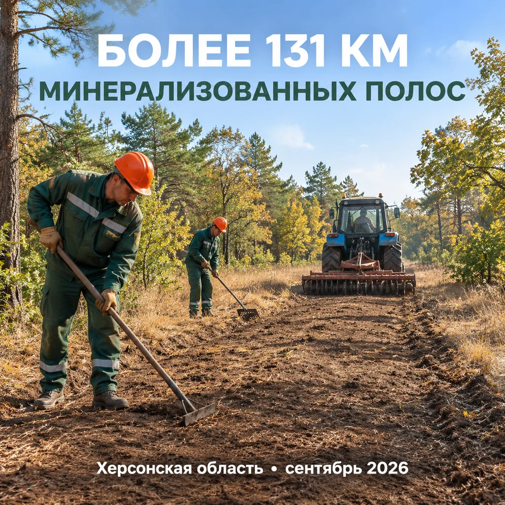 🔥🌲 Более 131 километра минерализованных полос обустроили и обновили в лесхозах регион...