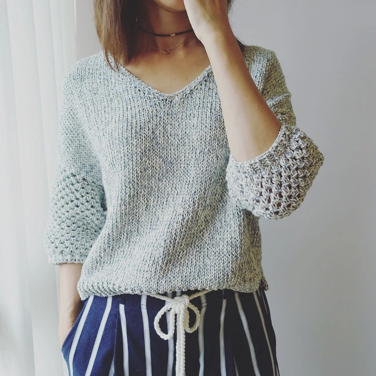 Джемпер с ажурными рукавами. Описание вязания


ВЯЗАНИЕ МК 🧶