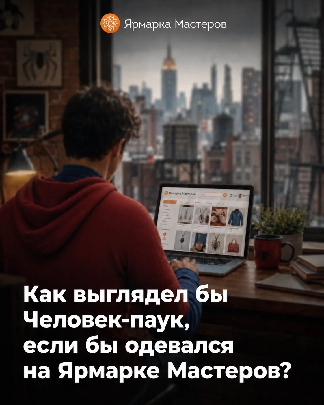 Как выглядел бы Человек-паук, если бы одевался на Ярмарке Мастеров? 🕷️❤️💙