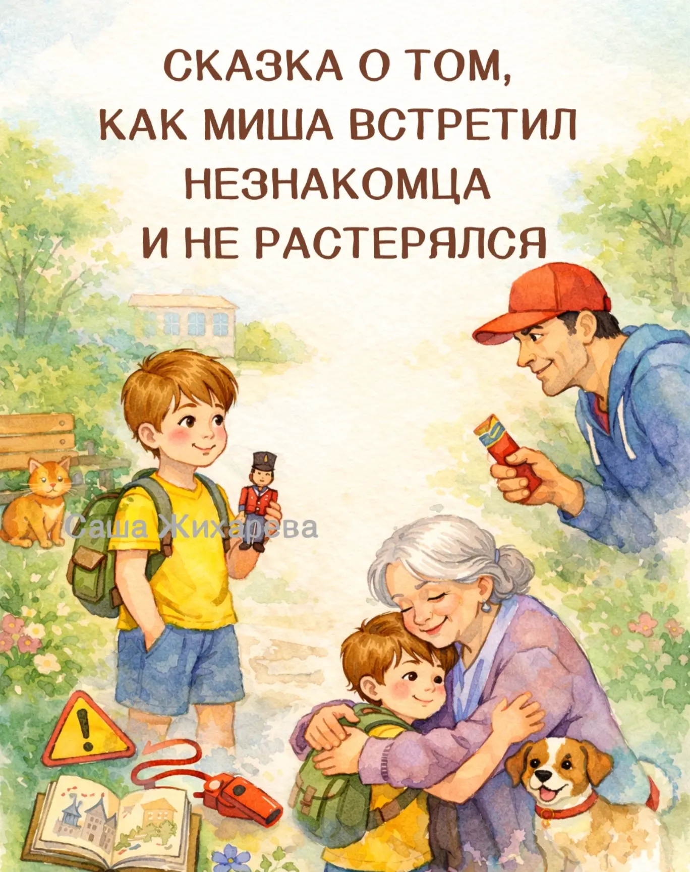 Сказка о том, как Миша встретил незнакомца и не растерялся.   Спасибо за ваши реакции ❤️🔥  Моя книга