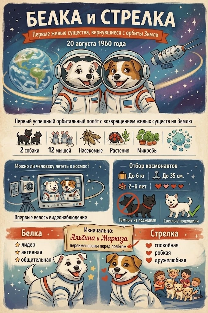 🚀Триумфальное возвращение Белки и Стрелки