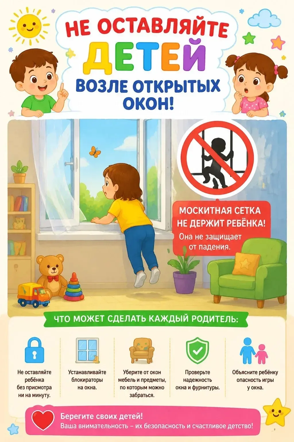 Безопасность наших детей — наша главная забота 👶
