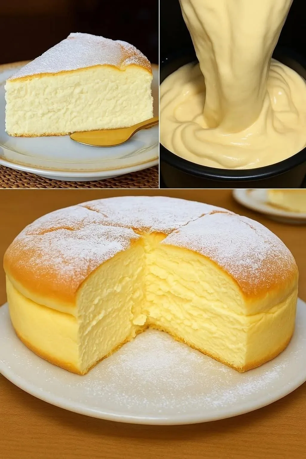 ЙОГУРТОВЫЙ ПИРОГ-СУФЛЕ: нежность, которая тает во рту 🥮🍨