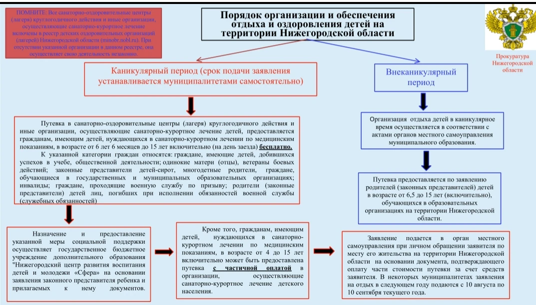 «Порядок организации и обеспечения отдыха и оздоровления детей на территории Нижегородс...
