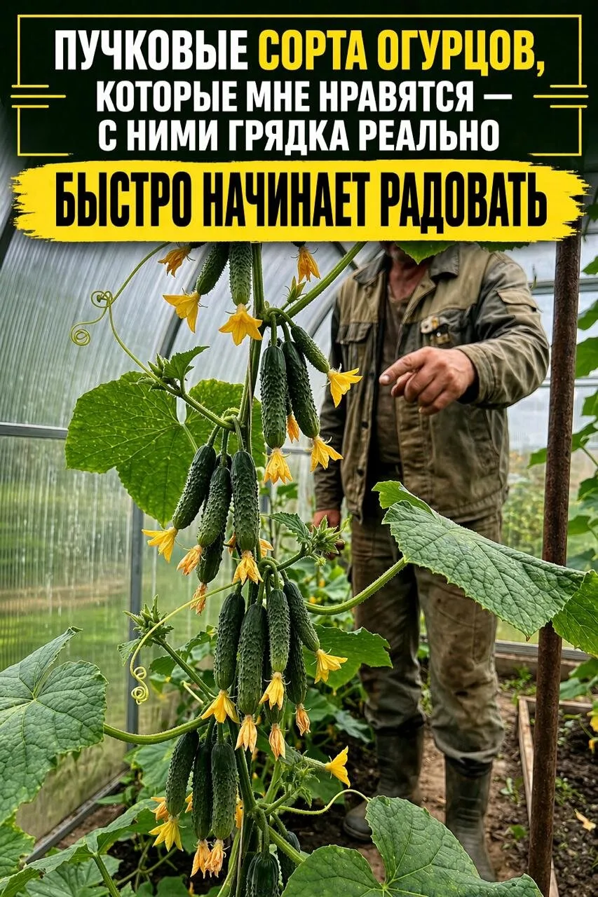 ПУЧКОВЫЕ СОРТА ОГУРЦОВ, КОТОРЫЕ МНЕ НРАВЯТСЯ