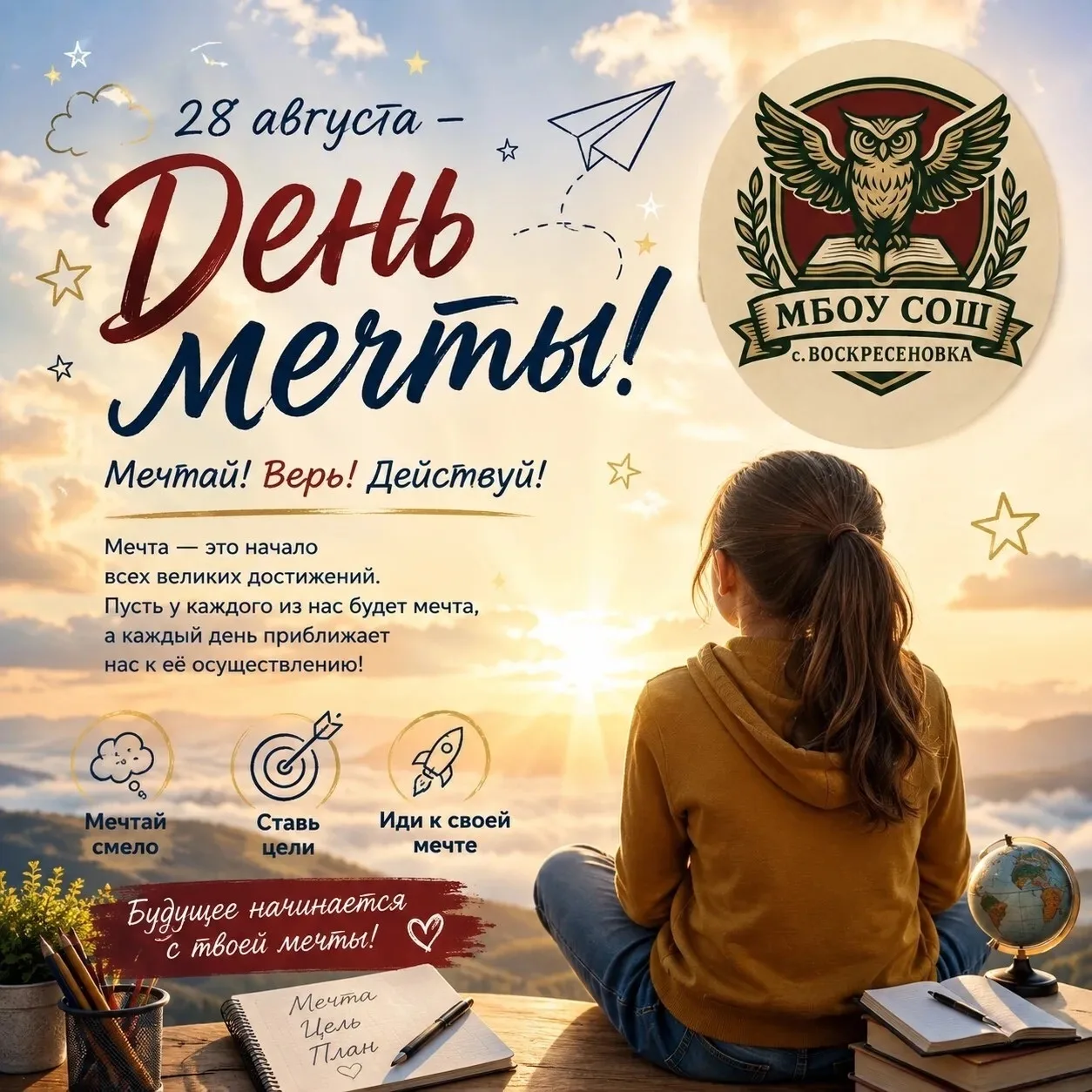 🌟 28 августа — День мечты! 🌟