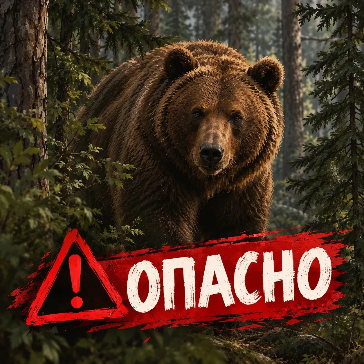 🐻 В лес ходить опасно!