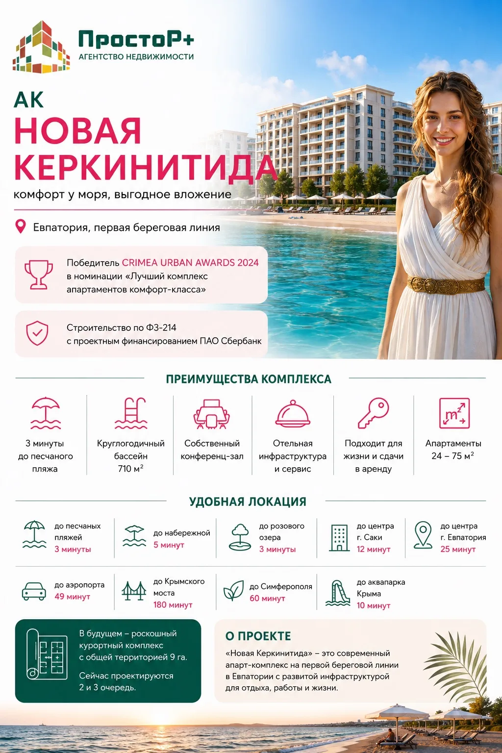 🌊 АК «Новая Керкинитида» - один из самых перспективных проектов на побережье Евпатории.